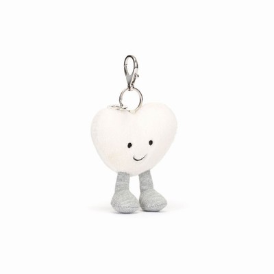 Jellycat Amuseables Cream Heart Dije Para Bolso | ELGD-37642